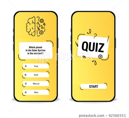 The template of the mobile application... - Stock Illustration [92560351] -  PIXTA