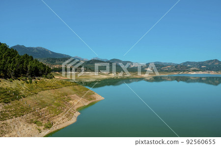 the Iznajar reservoir, in Andalusia, Spain 92560655