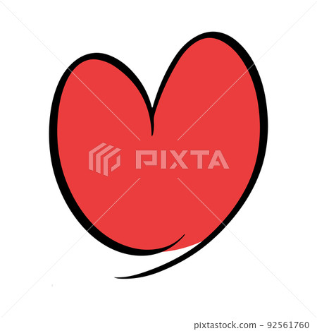 Heart hand draw love icon doodle and outline scribble shape. Sketch handdrawn brush stroke black vector illustration. Cute pencil line abstract sign isolated white background. Minimal underline Heart hand draw love icon doodle and outline scribble shape. Sketch handdrawn brush stroke black vector illustration. Cute pencil line abstract sign isolated white background. Minimal underline 92561760