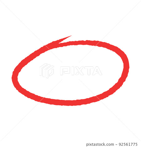 Hand draw marker highlight and arrow sign icon. Pen sketch scribble isoalted white line pointer vector illustration. Connection direction and sketchy up. Doodle art symbol highlighter ink mark 92561775