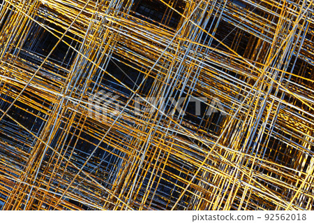 Steel rebars for reinforced concrete, welded steel reinforcement mesh texture in construction site Steel rebars for reinforced concrete, welded steel reinforcement mesh texture in construction site 92562018