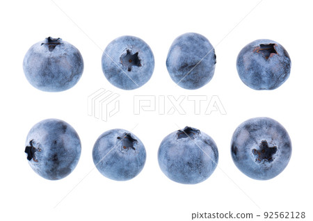 Fresh blueberry isolated on white background. Bilberry or whortleberry berries. Collection. Clipping path. Fresh blueberry isolated on white background. Bilberry or whortleberry berries. Collection. Clipping path. 92562128