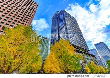 Tokyo Autumn Chiyoda-ku Marunouchi Cityscape Shin-Marunouchi Building 92563619