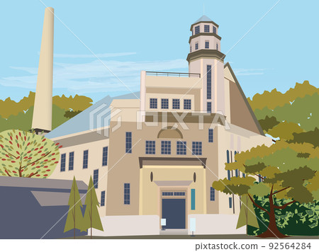 Katakurakan, a tourist attraction in Suwa City with autumn leaves 92564284