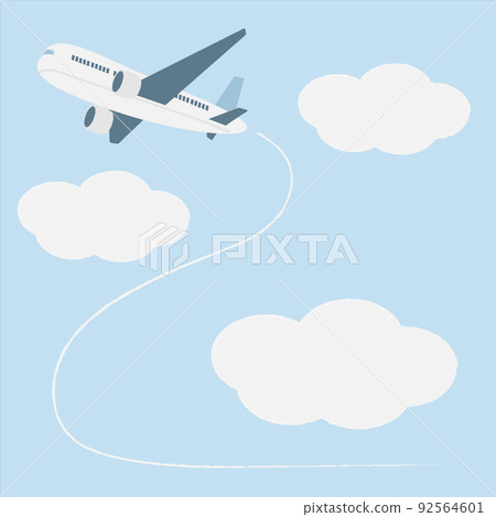 藍天和飛機 92564601