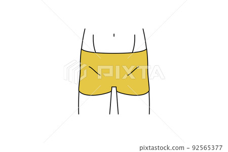 Men's hair removal, V line, underwear wearing 92565377