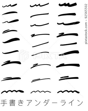 黑色下劃線集 92565502