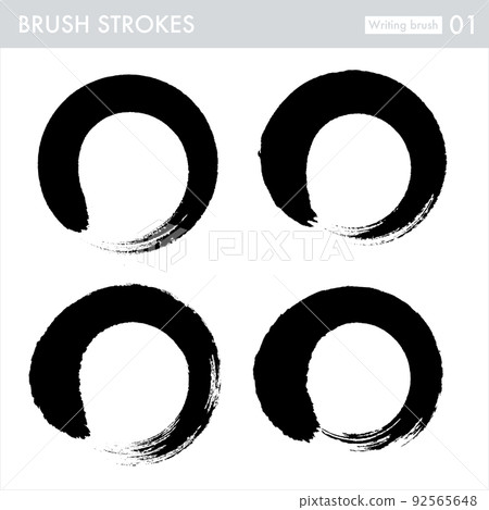 Round line / brush (handwriting) 92565648