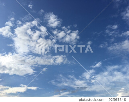 Blue sky background of sky and clouds Blue sky background of sky and clouds 92565848