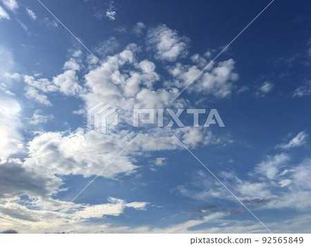 Blue sky background of sky and clouds Blue sky background of sky and clouds 92565849