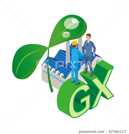 綠色轉型的形像說明 綠色轉型的形像說明 92566217