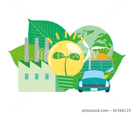 Image illustration of green transformation Image illustration of green transformation 92566219