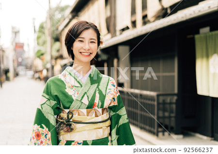 The streets of Kyoto and women in kimono The streets of Kyoto and women in kimono 92566237