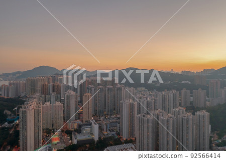 the Twilight of TKO district at Hong Kong 1 May 2022 92566414