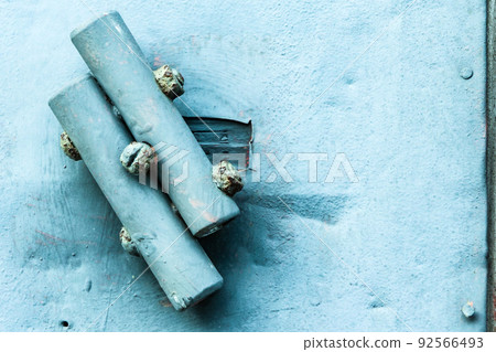 Photo: A playful door door, an old merchant's warehouse door Photo: A playful door door, an old merchant's warehouse door 92566493