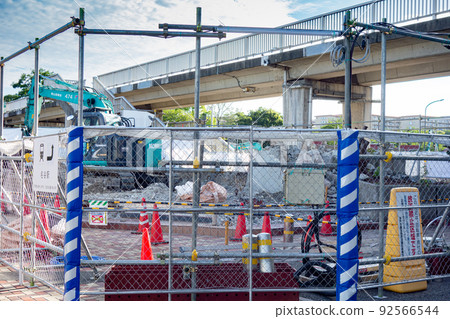 Renewal work around Myodani Station, Suma-ku, Kobe 92566544