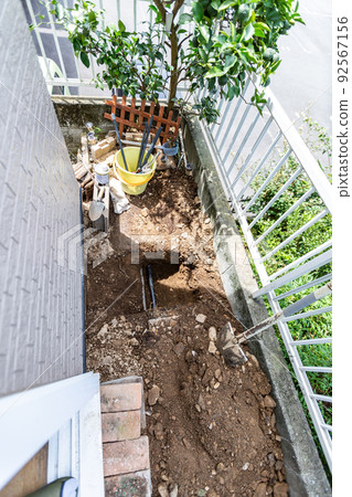 Water pipe work Pipe replacement work Water pipe work Pipe replacement work 92567156