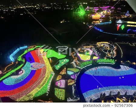 Ground illumination seen from Tobu Zoo Ferris wheel 92567306