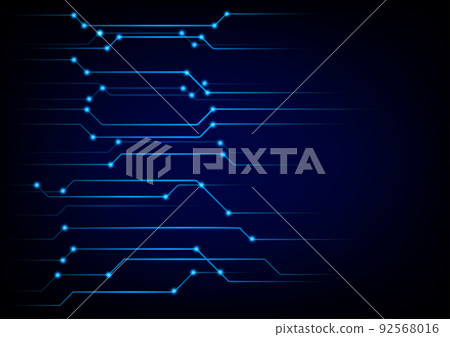 graphics cyberspace style line glow digital blue background tone vector illustration 92568016