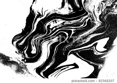 Abstract black and white marble pattern imitation. Abstract black and white marble pattern imitation. 92568207