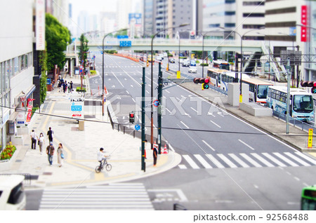 城市景觀交通傾斜移位 92568488