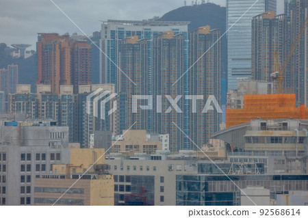 the building block at Kowloon, hong kong 9 July 2022 the building block at Kowloon, hong kong 9 July 2022 92568614