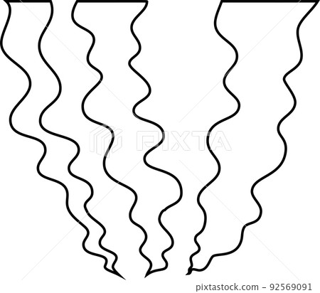 Flat smoke illustration 92569091