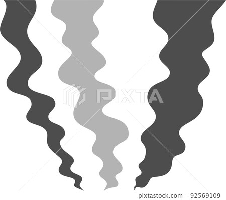 Flat smoke illustration 92569109