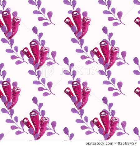 Watercolor set of juicy healthy ripe vegetables. 92569457