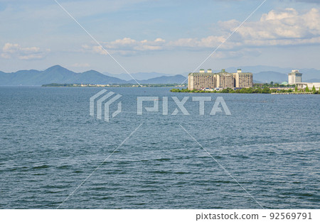 Lake Biwa in Shiga Prefecture Lake Biwa in Shiga Prefecture 92569791