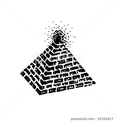 Pyramid Black Dotwork Pyramid Black Dotwork 92569827