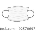 Non-woven mask of combustible waste 92570697