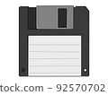 Floppy disk of combustible waste 92570702