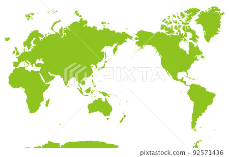 自然世界地圖,六大洲,太平洋 自然世界地圖,六大洲,太平洋 92571436