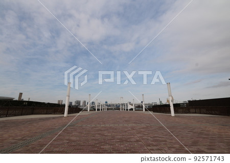 Daytime scenery of Odaiba with nobody Daytime scenery of Odaiba with nobody 92571743