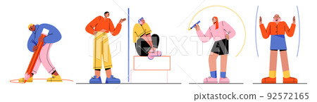 People create personal space, privacy and boundary 92572165