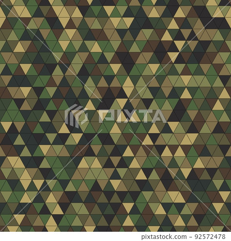 Vector trendy low poly seamless pattern. Camouflage polygonal background Vector trendy low poly seamless pattern. Camouflage polygonal background 92572478