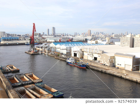 波早大橋 千島橋 大正區 大阪市 風景倉庫 物資倉庫 昭和山 桁架建築 大阪灣風景 波早大橋 千島橋 大正區 大阪市 風景倉庫 物資倉庫 昭和山 桁架建築 大阪灣風景 92574039