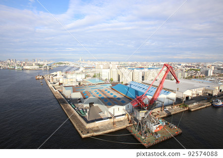 波早大橋 千島橋 大正區 大阪市 風景倉庫 物資倉庫 昭和山 桁架建築 大阪灣風景 波早大橋 千島橋 大正區 大阪市 風景倉庫 物資倉庫 昭和山 桁架建築 大阪灣風景 92574088