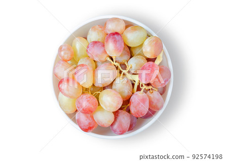 Grape. Ripe berries in a white plate. Isolated on white Grape. Ripe berries in a white plate. Isolated on white 92574198