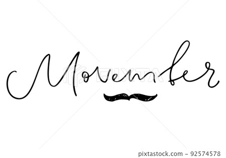 November. Handwritten text. Modern calligraphy. Inspirational quote. Isolated on white November. Handwritten text. Modern calligraphy. Inspirational quote. Isolated on white 92574578