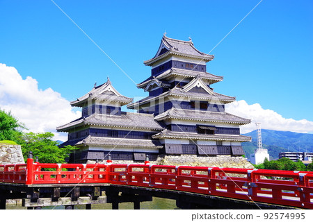 松本城與藍天白雲 松本城與藍天白雲 92574995