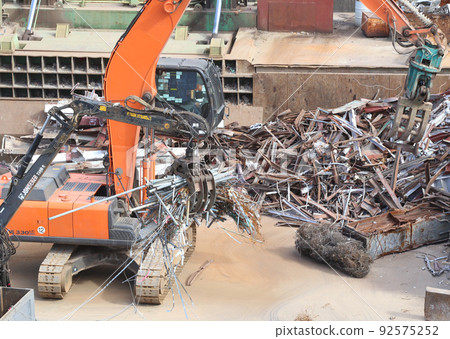 Industrial waste, scrap processing, recycled resources, recycling, reuse, dumping ground, industrial waste, recycling factory Industrial waste, scrap processing, recycled resources, recycling, reuse, dumping ground, industrial waste, recycling factory 92575252