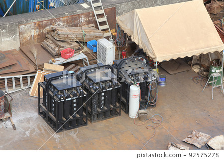 Industrial waste, scrap processing, recycled resources, recycling, reuse, dumping ground, industrial waste, recycling factory Industrial waste, scrap processing, recycled resources, recycling, reuse, dumping ground, industrial waste, recycling factory 92575278