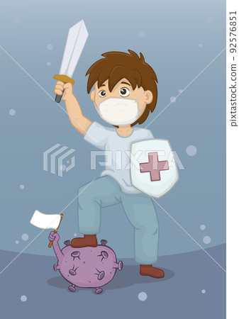 Kid Wins Against Corona Virus 92576851