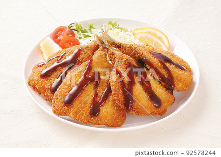 deep-fried horse mackerel deep-fried horse mackerel 92578244