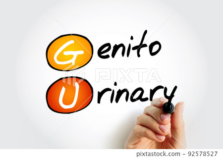 GU Genitourinary - refers to the urinary and genital organs, acronym text concept GU Genitourinary - refers to the urinary and genital organs, acronym text concept 92578527