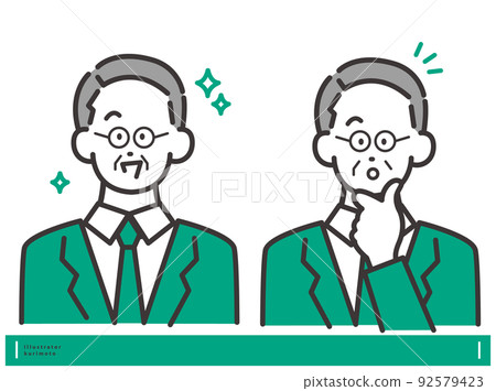Male vector illustration material with smiles and poses Positive facial expression set Male vector illustration material with smiles and poses Positive facial expression set 92579423