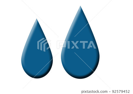 眼淚/汗水情感圖標淡藍色 92579452