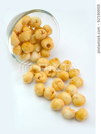 Freeze Dried Longan, is a processed fruit that retains the nutritional value of the food. Clipping path. 92580008